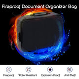 Fireproof Document Organizer with Safe Code Lock - Black