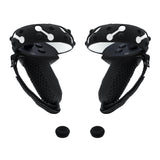 Silicone Protective Jacket with Thumb Cap for Oculus Quest 2 Controller - Black