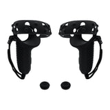 Silicone Protective Jacket with Thumb Cap for Oculus Quest 2 Controller - Black