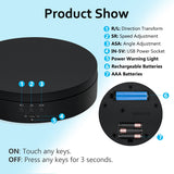 360° Rotating Display Stand - Black