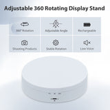 360° Rotating Display Stand - White