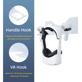 Wall Mount Storage Stand with Screws for Oculus Quest 2-White (JYS-OC001)