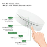 360° Rotating Display Stand - White (14.6cm)