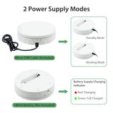 360° Rotating Display Stand - White (14.6cm)
