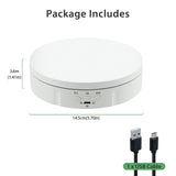 360° Rotating Display Stand - White (14.6cm)