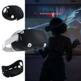 Silicon Protective Cover for Oculus Quest 2 Headset-Black