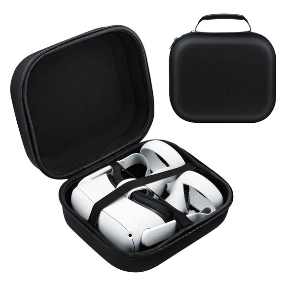 Hard Storage Bag for Oculus Quest 2/Oculus  Quest 3 Gaming Headset - Black