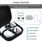 Hard Storage Bag for Oculus Quest 2/Oculus  Quest 3 Gaming Headset - Black
