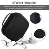 Hard Storage Bag for Oculus Quest 2/Oculus  Quest 3 Gaming Headset - Black