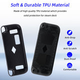 Anti-Slip Shockproof TPU Case for Steam Deck - Black