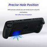 Anti-Slip Shockproof TPU Case for Steam Deck - Black