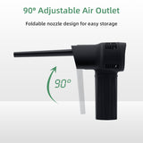 Rechargeable Wireless Electric Air Duster - Black (X7)
