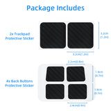 Touchpad and Back Buttons Protect Sticker for Steam Deck - Black