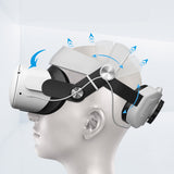 Head Strap with 5200mAh Battery Pack for Oculus Quest 2-Black