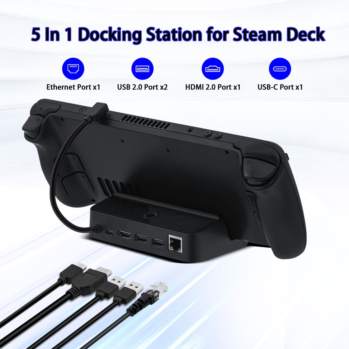 5 In 1 Docking Station with Ethernet Port for Steam Deck(AL-ST660 ...