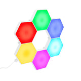 6 Pieces RGB LED Hexagon Smart Light with Remote Control(BL-Q01)