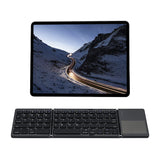 Universal Foldable Wireless Keyboard with Touchpad for Tablet/Mobile Phone/PC