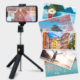 K07 Selfie Stick Intergrated Tripod Stand with Wireless Remote for Mobile Phone