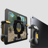 Six Finger L1/R1 Trigger Game Joystick Handle for iPad/Tablet - Black Yellow