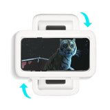 360° Waterproof & Anti-fog Wall Mount Mobile Phone Holder - White