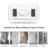 360° Waterproof & Anti-fog Wall Mount Mobile Phone Holder - White