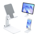 Foldable Stand Holder with Adjustable Height & Angle for Mobile Phone/Tablet/e-Reader -White (T4)