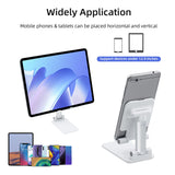 Foldable Stand Holder with Adjustable Height & Angle for Mobile Phone/Tablet/e-Reader -White (T4)