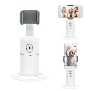 360 Degree Auto Face Tracking Phone Holder - White
