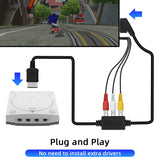 RGB Scart Cable With AV Adapter for SEGA Dreamcast