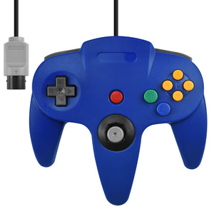 Wired Controller for Nintendo N64 Blue