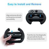 DOBE Controller Direction Manipulate Wheel for the Left & Right of Switch/Switch OLED Joy-Con Controllers Black (TNS-852)