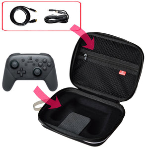 Project Design Airfoam Pouch for Nintendo Switch Pro Controller Black