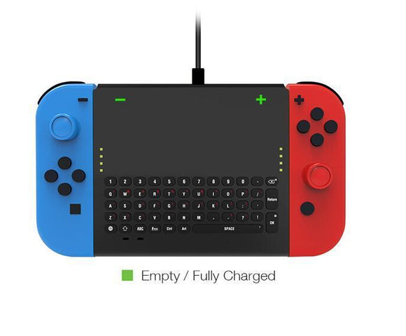 Dobe 2.4G Wireless Keyboard with Holder for Nintendo Switch/Nintendo Switch OLED Joy-Con Controller(TNS-1702)
