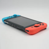 Blue& Red Silicone Case with 3-Set Thumb Stick Caps for Nintendo Switch/Nintendo Switch OLED Joy-Con Controller