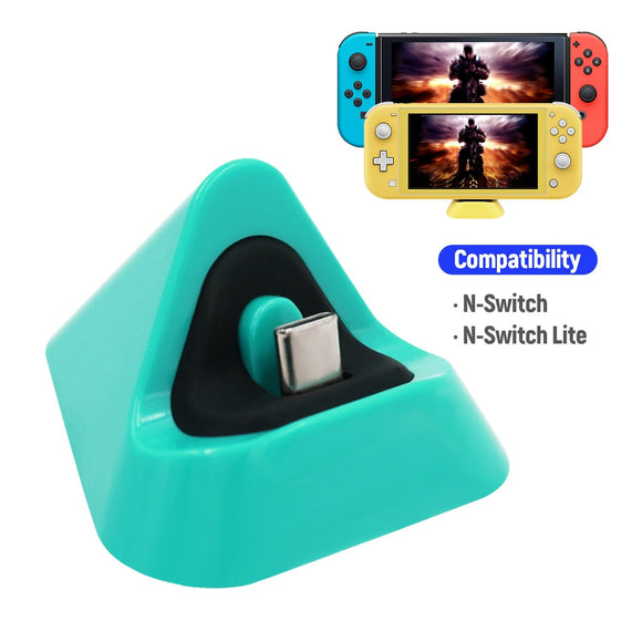 DOBE Type-C Mini Charging Dock for Nintendo Switch/Nintendo Switch OLED/Nintendo Switch Lite Turquoise (TNS-19062)