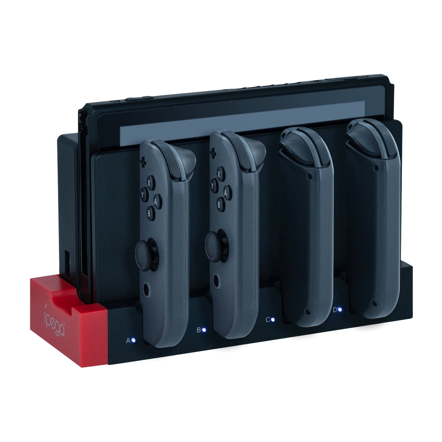 Nintendo Switch PS4 Pro iPega PG-9186 4 in 1 Joy-Con Charging Dock Station with LED