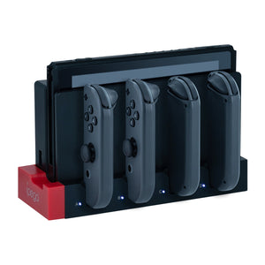 iPega PG-9186 4 in 1 Joy-Con Charging Dock Station with LED Indicator for Nintendo Switch