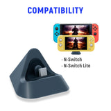 DOBE Type-C Mini Charging Dock for Nintendo Switch/Switch OLED/Switch Lite Gray (TNS-19062)
