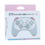 Mini Wireless Double Shock Controller for Nintendo Switch/Switch Lite/Switch OLED - White Cat