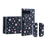 Project Design 3 in 1 Dockable Protective Case with Dock Faceplate and Thumb Cap for Nintendo Switch Peach Pattern/Transparent