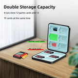 12-slot Square Game Card Storage Case for Nintendo Switch/Switch OLED/Switch Lite - Black