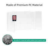 Transparent Dock Cover with 10-slot Game Card Storage for Nintendo Switch/Switch OLED (KJH NS082)