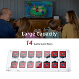 14-Slot Crystal Magnetic Game Cards Case for Nintendo Switch/Switch OLED