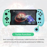 DOBE In-line Controller with Motor Vibration for Nintendo Switch/Switch OLED-Blue/Green(TNS-1188)