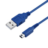 1.5M USB Power Charge Cable for Nintendo DSi/DSi XL/2DS/3DS/3DS XL/New 2DS XL/New 3DS/New 3DS XL - Blue