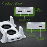 Dobe Cooling Vertical Stand for Xbox Series S Console - White (TYX-0658)