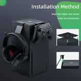 Dust Cover with Portable Controller Holder for Xbox Series X