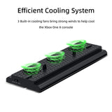 Vertical Cooling Stand with 3 Fans and 3 USB Ports for Xbox One X (TYX-1768)