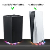 Colorful RGB LED Light Strip with Remote Control for Xbox Series X/PS5 Console Base