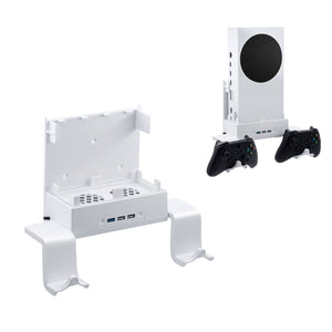 Wall-mounted Color Changing Cooling Stand with Hook for Xbox Series S-White